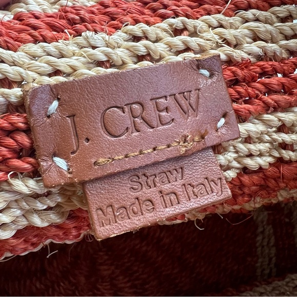 J.Crew Woven Straw Tote Bag – Beach Market Basket - Picture 6 of 8